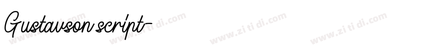 Gustavson script字体转换